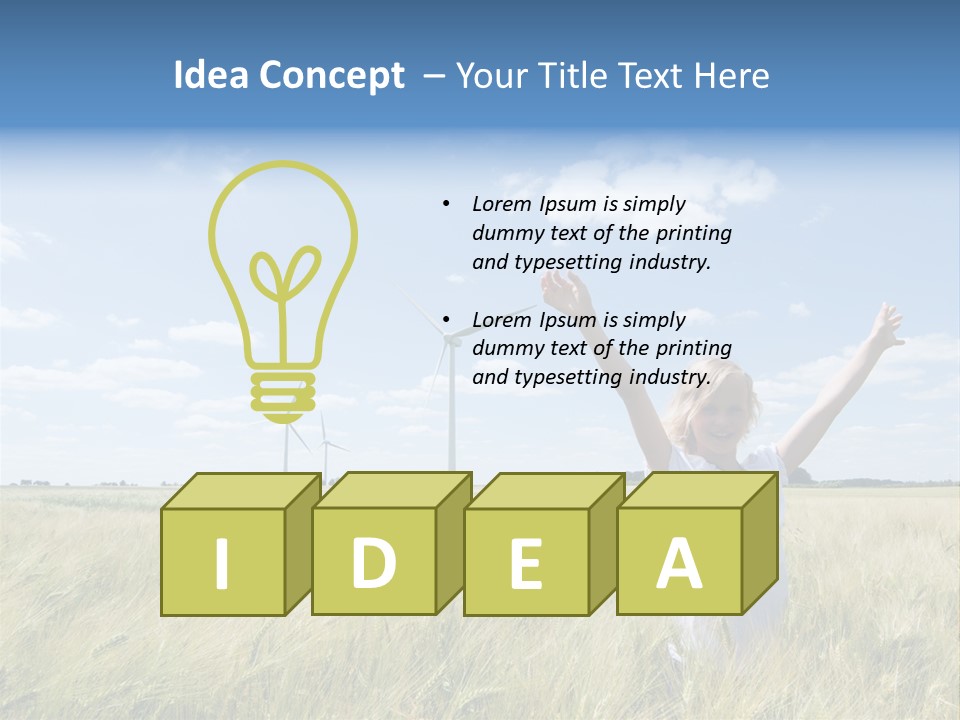 Electricity Sustainability Sustainable PowerPoint Template