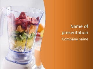 Blender Orange Healthy PowerPoint Template