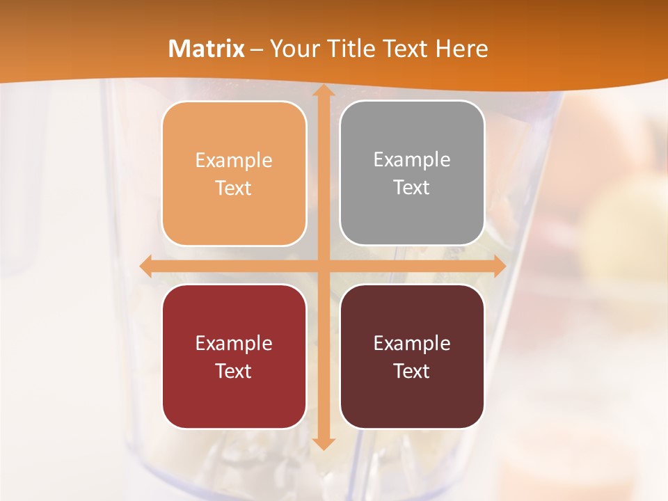 Blender Orange Healthy PowerPoint Template