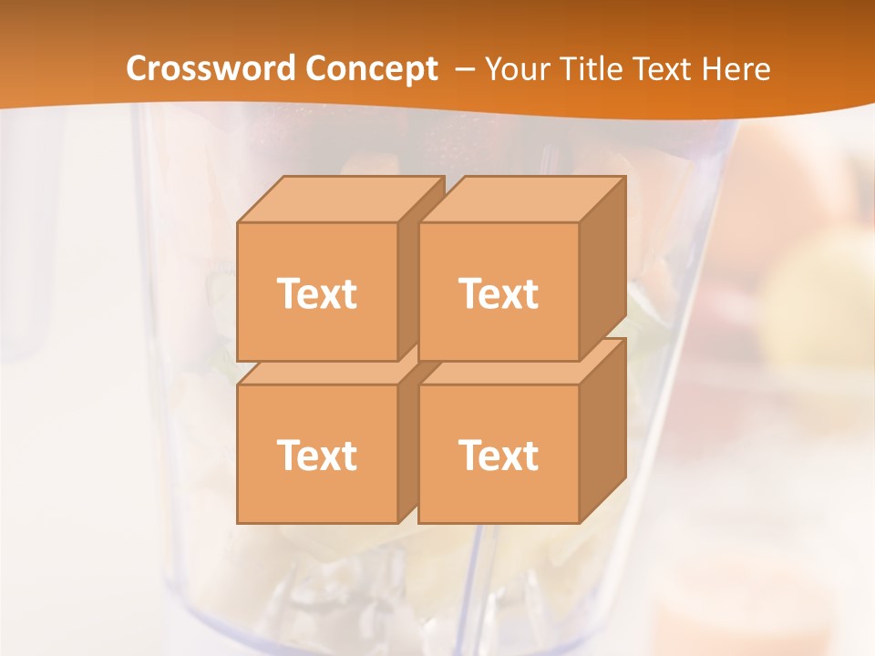 Blender Orange Healthy PowerPoint Template