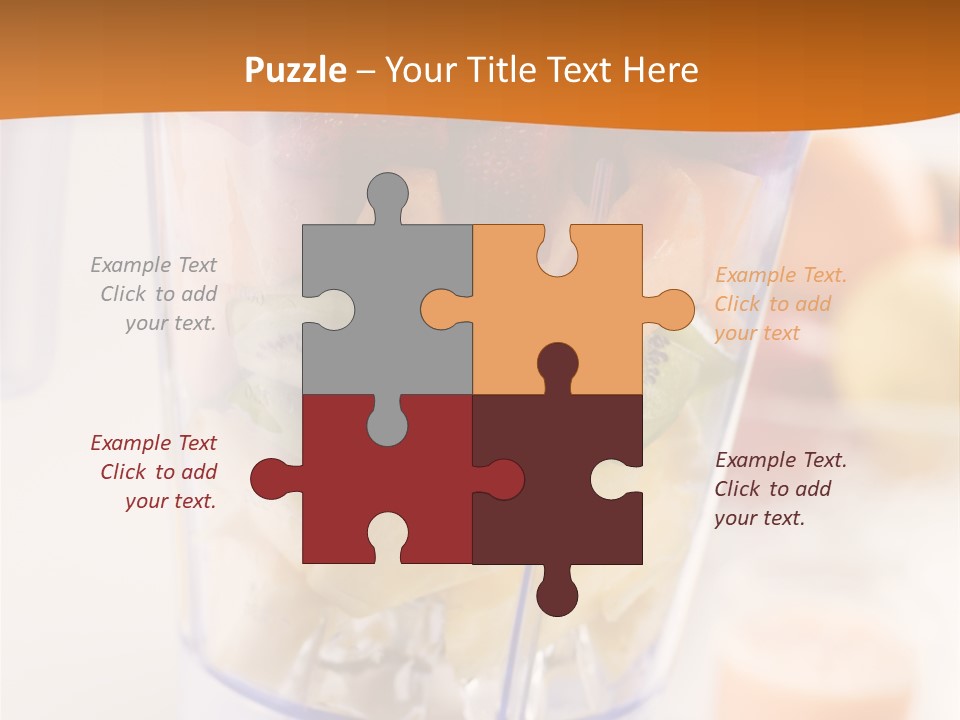 Blender Orange Healthy PowerPoint Template