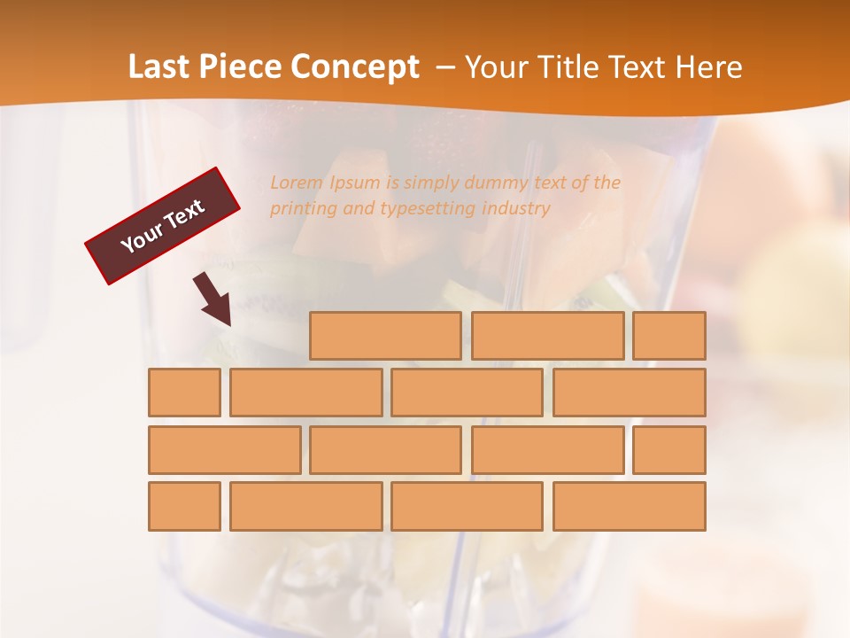 Blender Orange Healthy PowerPoint Template