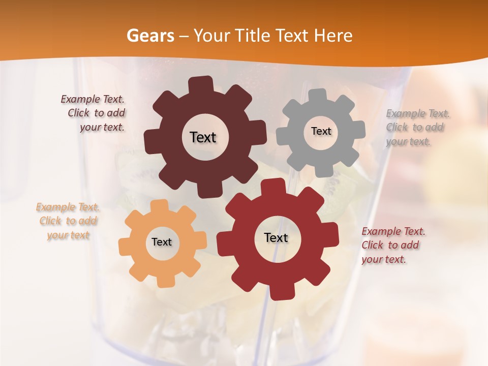 Blender Orange Healthy PowerPoint Template