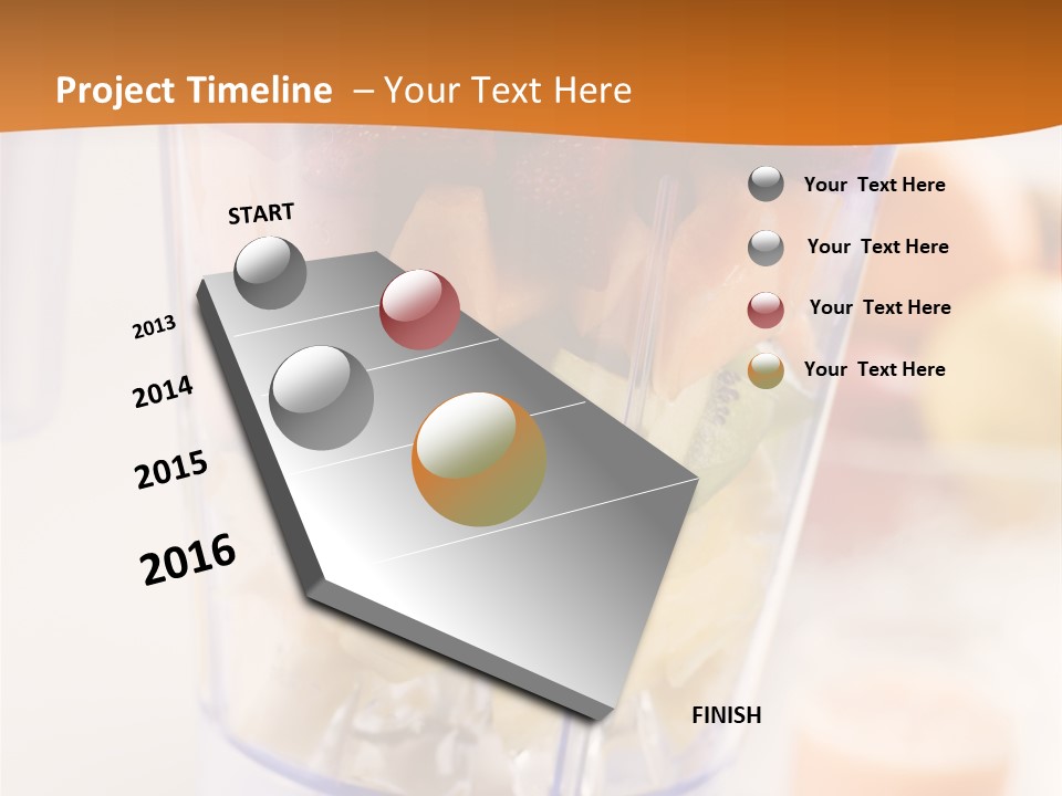Blender Orange Healthy PowerPoint Template