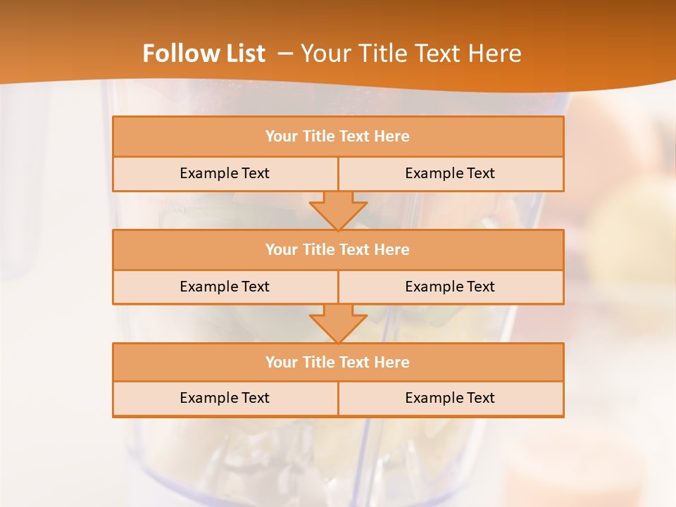 Blender Orange Healthy PowerPoint Template