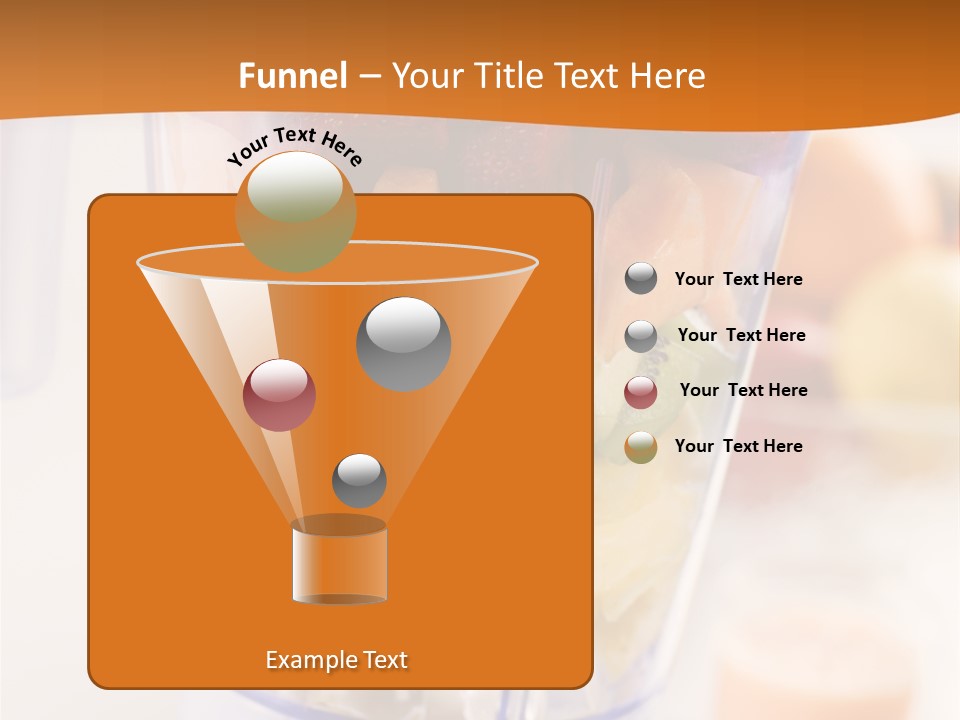 Blender Orange Healthy PowerPoint Template