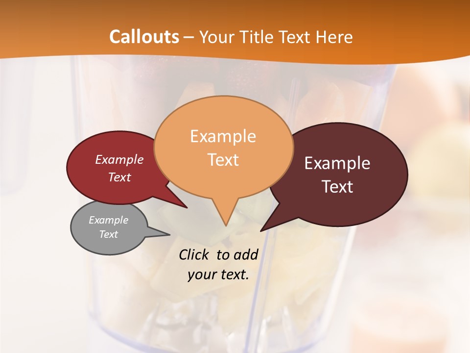 Blender Orange Healthy PowerPoint Template