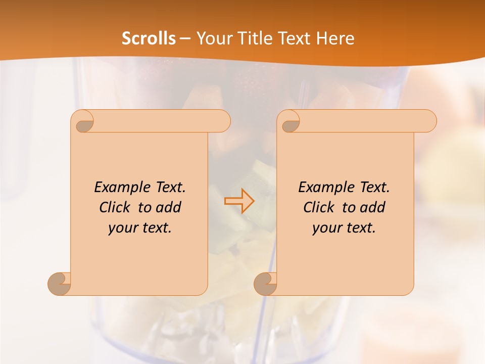 Blender Orange Healthy PowerPoint Template