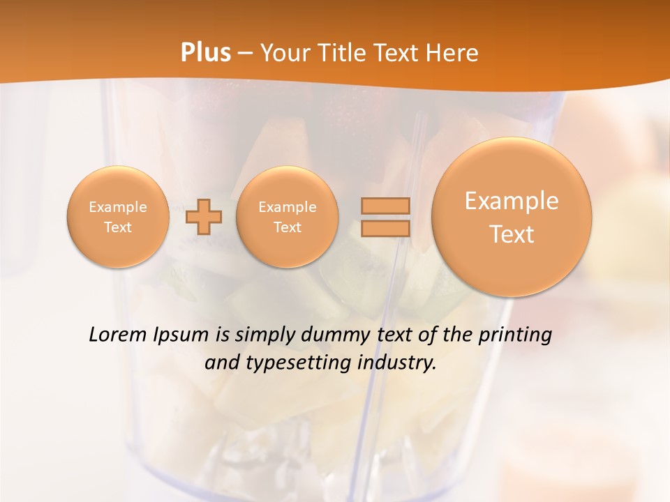Blender Orange Healthy PowerPoint Template