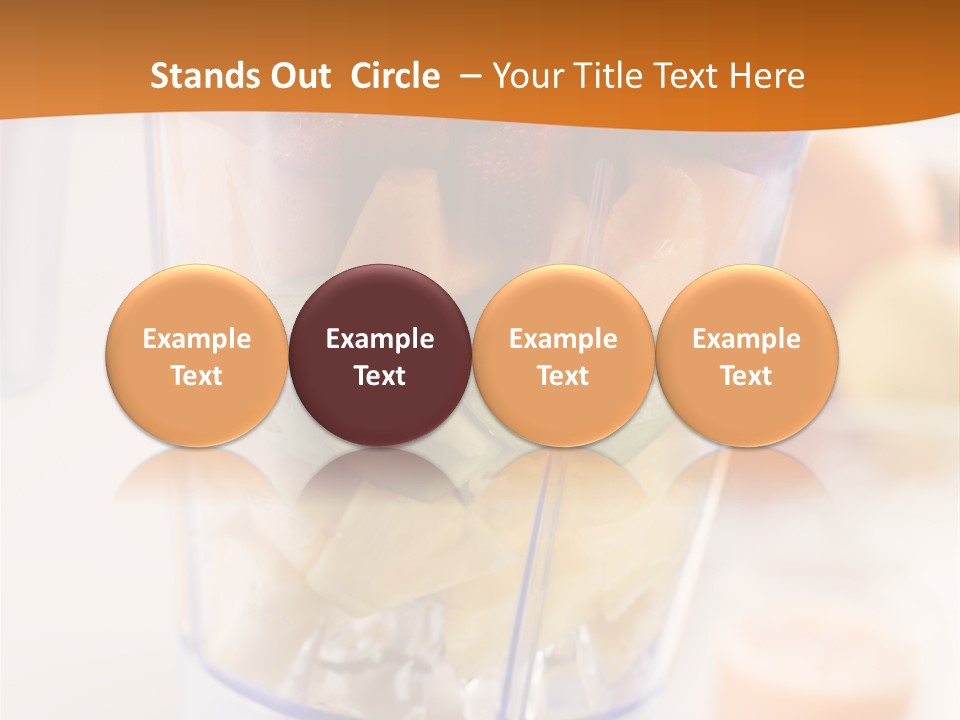 Blender Orange Healthy PowerPoint Template