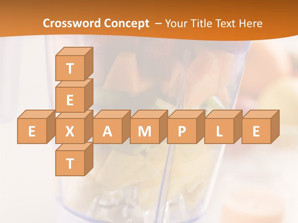 Blender Orange Healthy PowerPoint Template