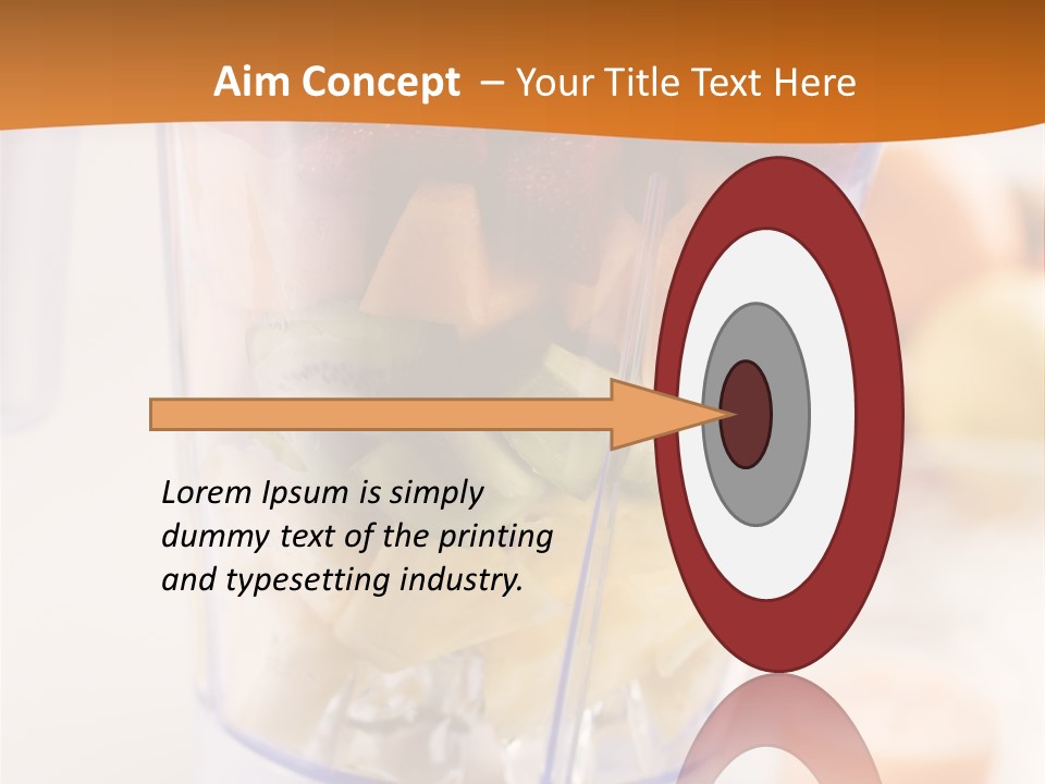 Blender Orange Healthy PowerPoint Template