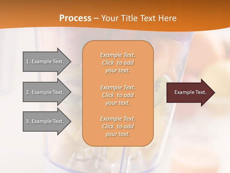 Blender Orange Healthy PowerPoint Template