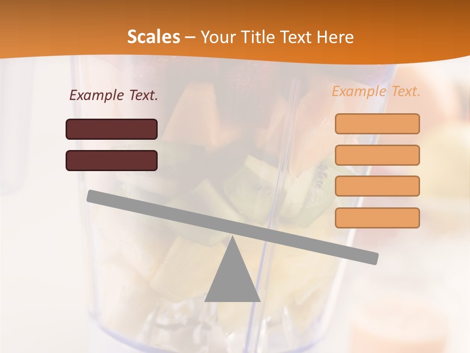 Blender Orange Healthy PowerPoint Template
