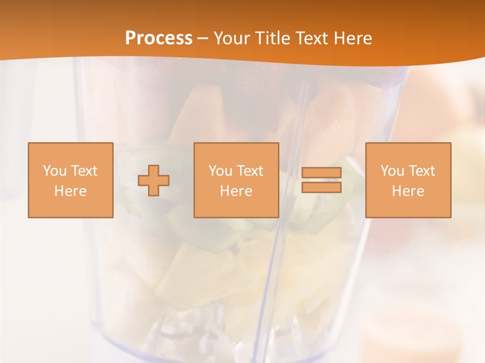 Blender Orange Healthy PowerPoint Template