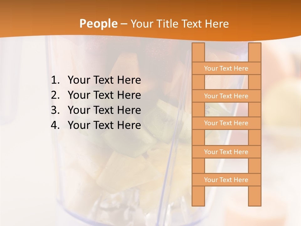 Blender Orange Healthy PowerPoint Template