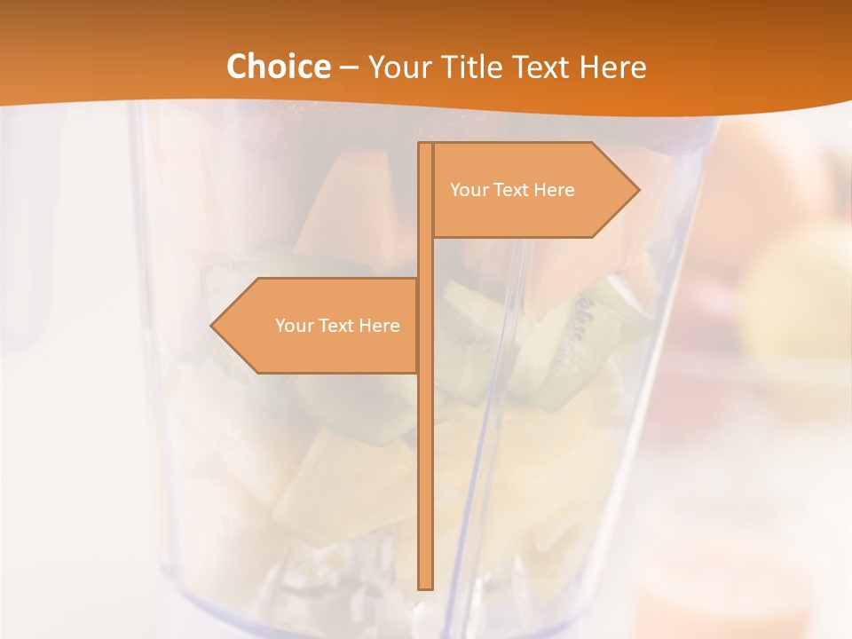Blender Orange Healthy PowerPoint Template
