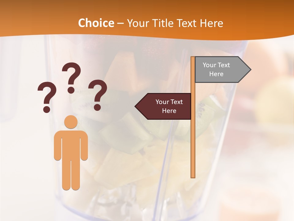 Blender Orange Healthy PowerPoint Template