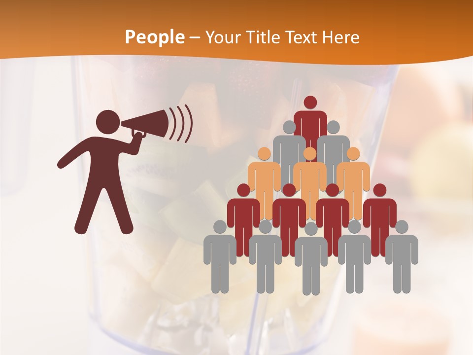Blender Orange Healthy PowerPoint Template
