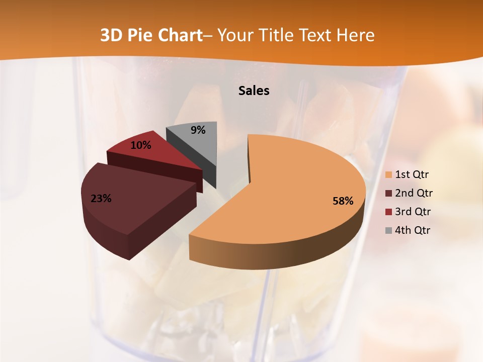 Blender Orange Healthy PowerPoint Template