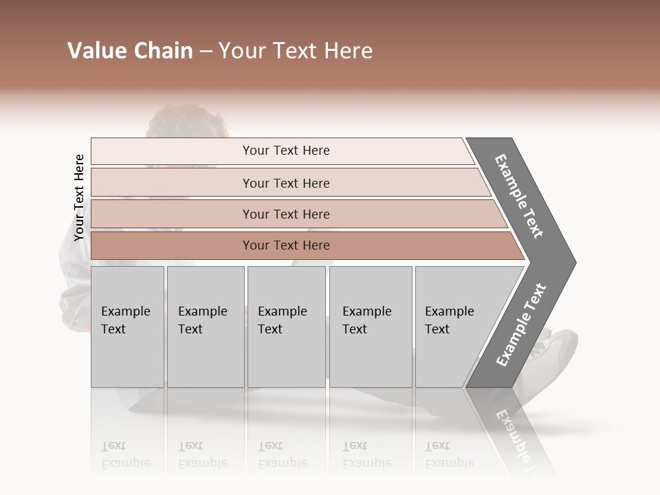 A Man Sitting On The Floor Using A Laptop Computer PowerPoint Template