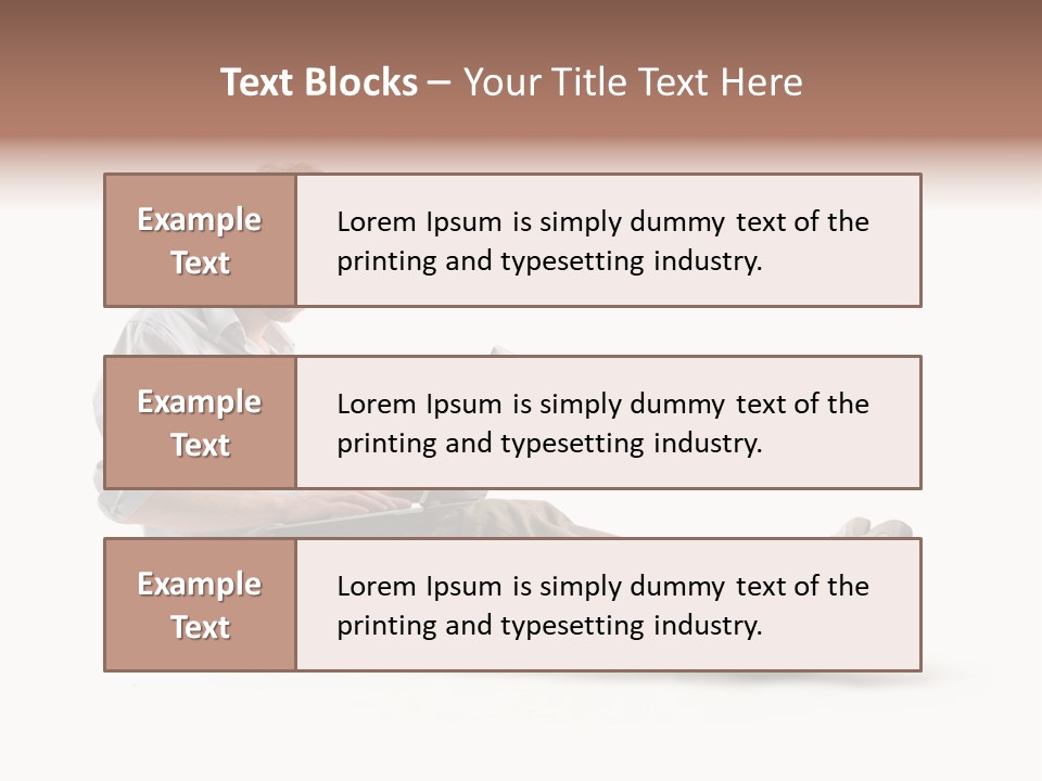 A Man Sitting On The Floor Using A Laptop Computer PowerPoint Template