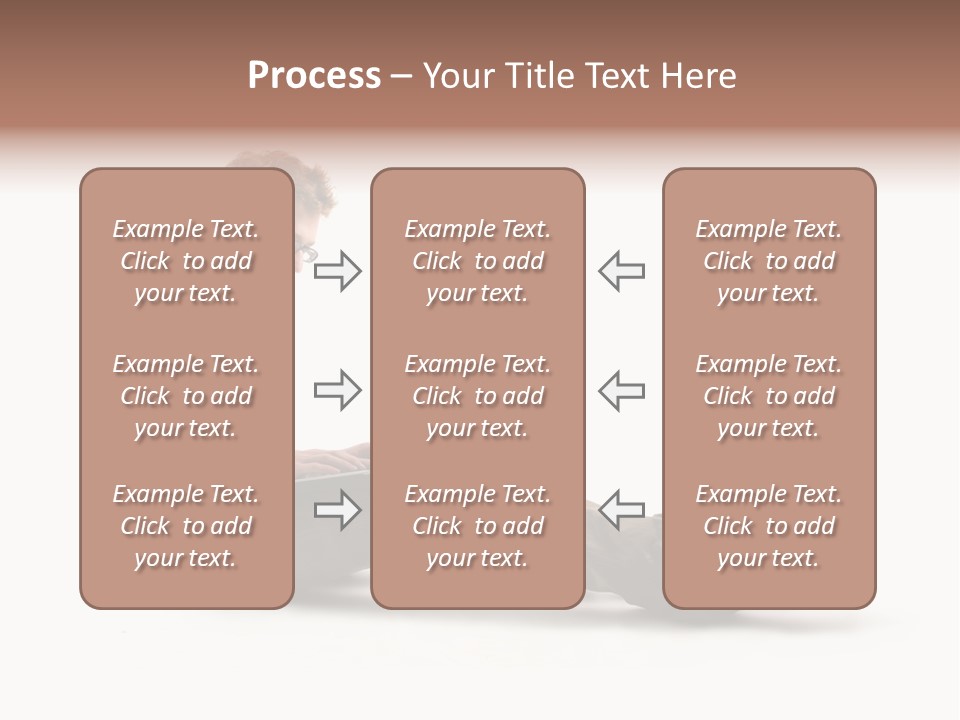 A Man Sitting On The Floor Using A Laptop Computer PowerPoint Template