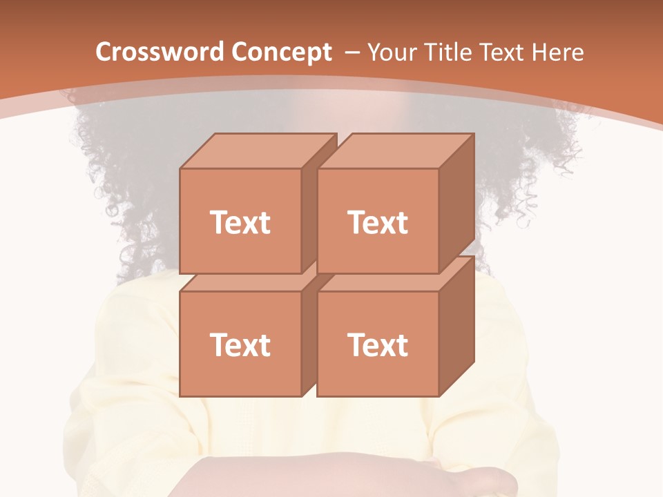 Hairstyle Expression Girl PowerPoint Template