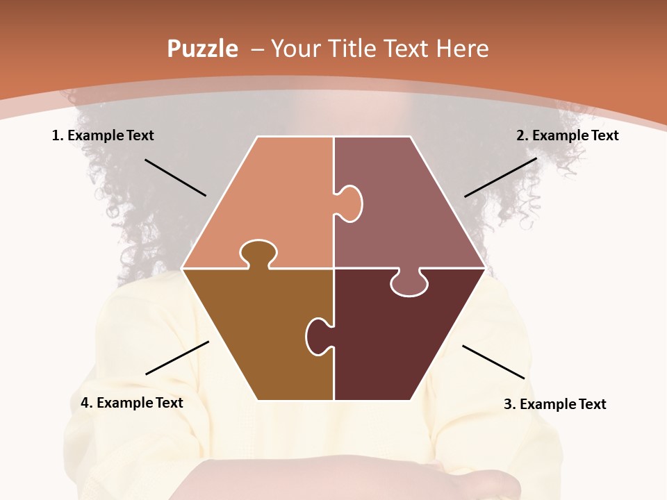 Hairstyle Expression Girl PowerPoint Template