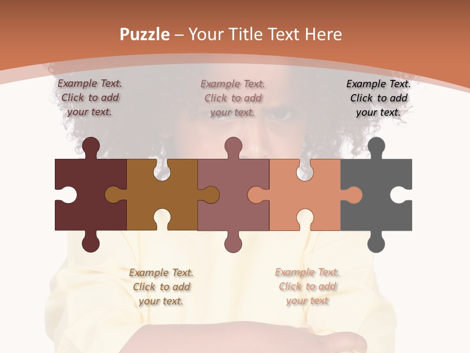 Hairstyle Expression Girl PowerPoint Template