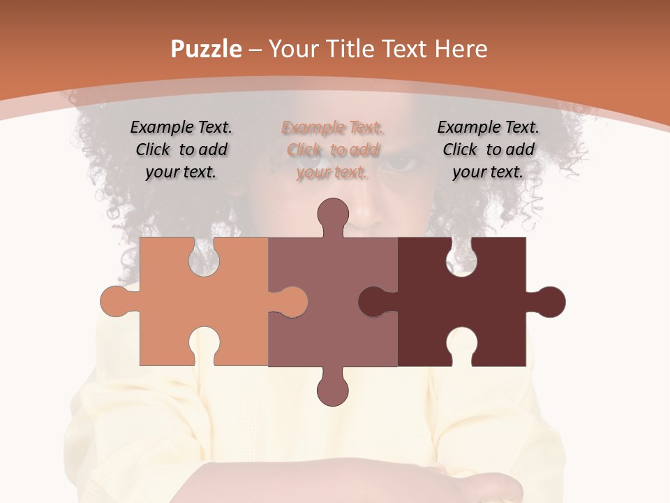 Hairstyle Expression Girl PowerPoint Template