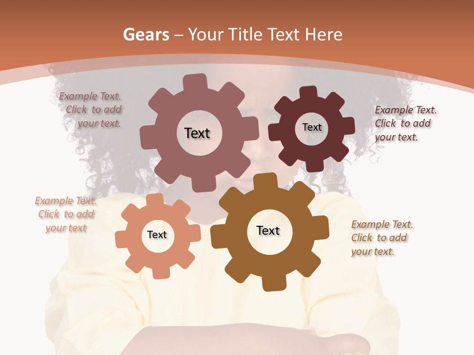 Hairstyle Expression Girl PowerPoint Template