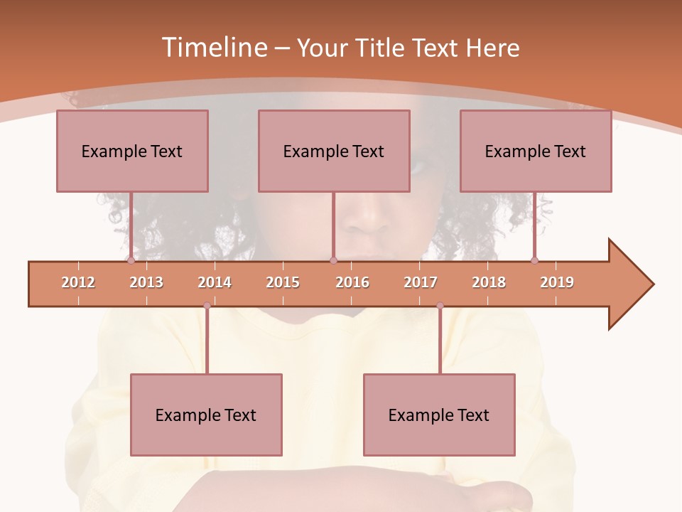 Hairstyle Expression Girl PowerPoint Template