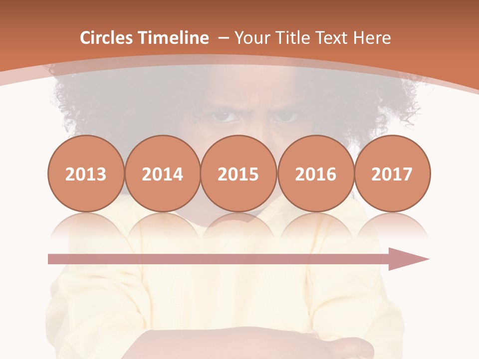 Hairstyle Expression Girl PowerPoint Template