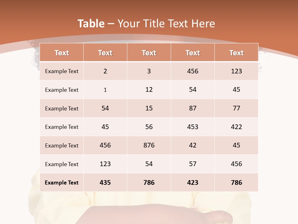 Hairstyle Expression Girl PowerPoint Template