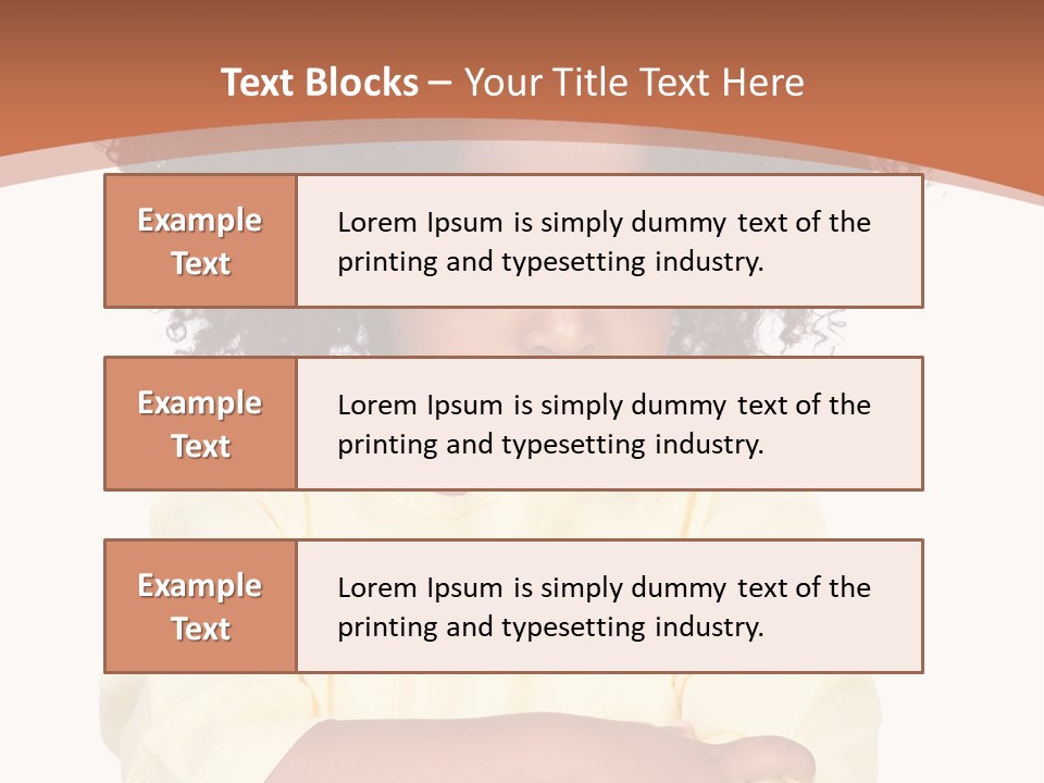 Hairstyle Expression Girl PowerPoint Template