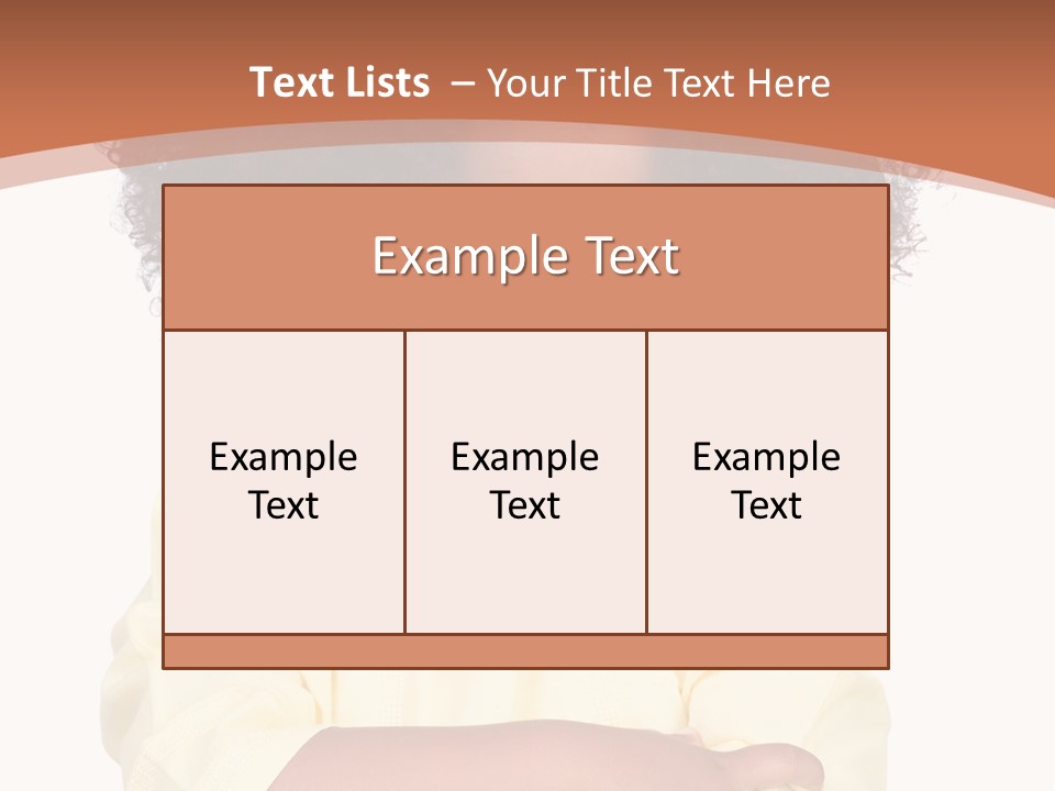 Hairstyle Expression Girl PowerPoint Template