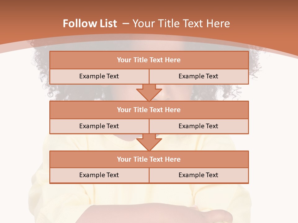 Hairstyle Expression Girl PowerPoint Template