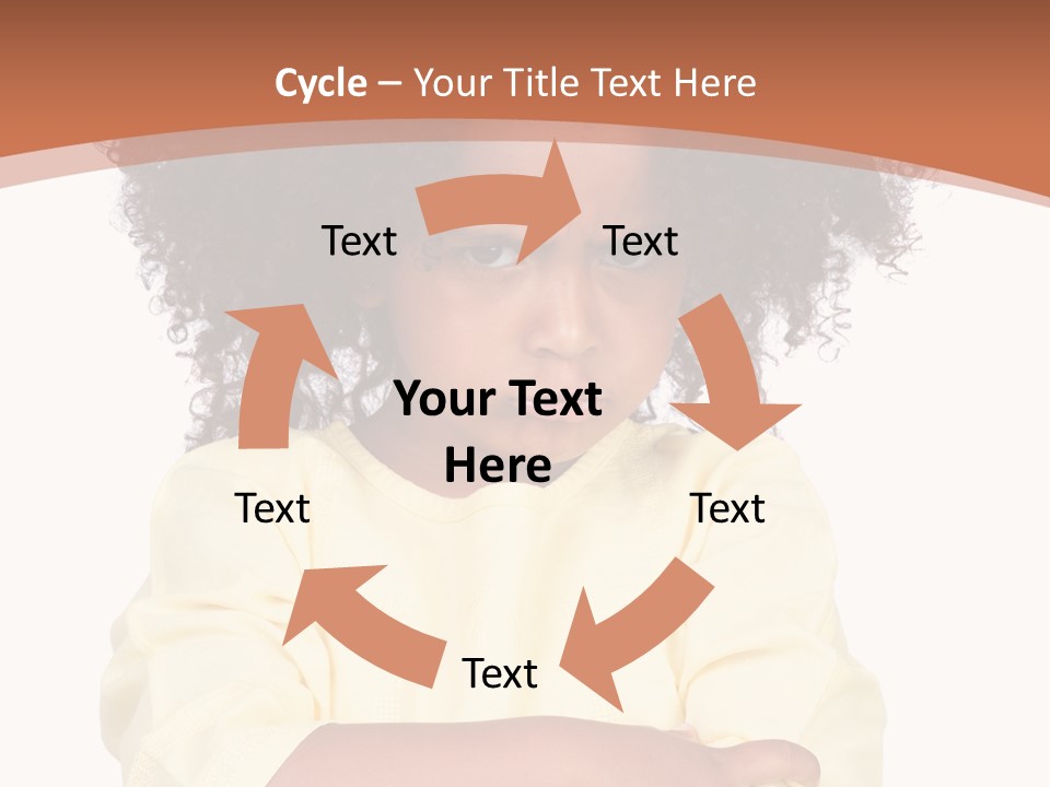 Hairstyle Expression Girl PowerPoint Template