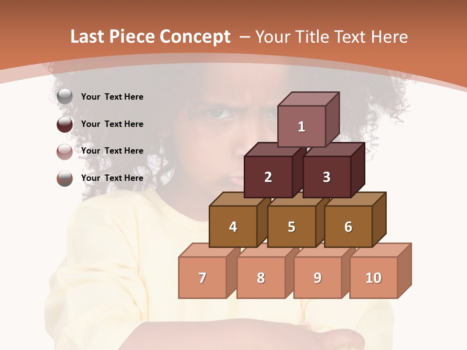 Hairstyle Expression Girl PowerPoint Template