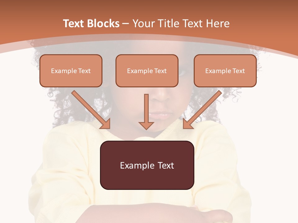 Hairstyle Expression Girl PowerPoint Template