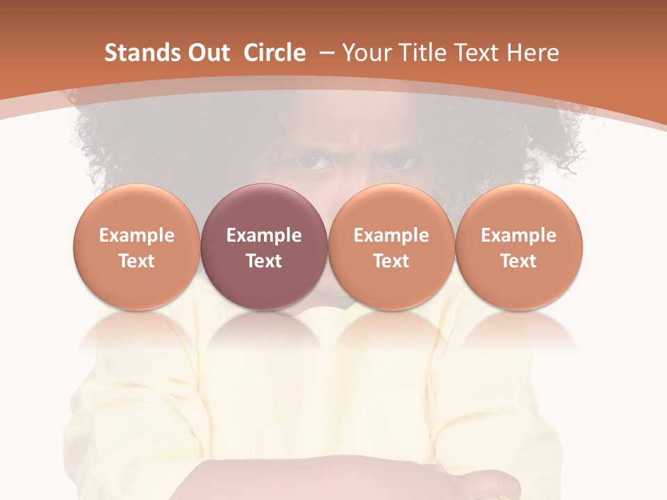 Hairstyle Expression Girl PowerPoint Template