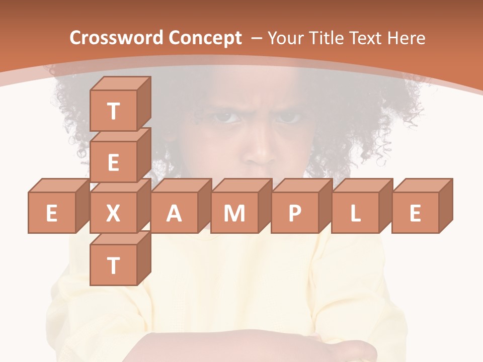 Hairstyle Expression Girl PowerPoint Template