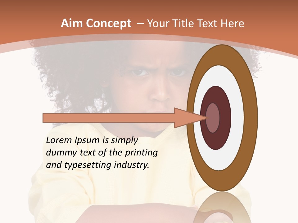 Hairstyle Expression Girl PowerPoint Template