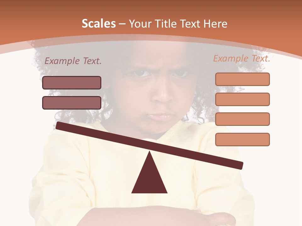 Hairstyle Expression Girl PowerPoint Template