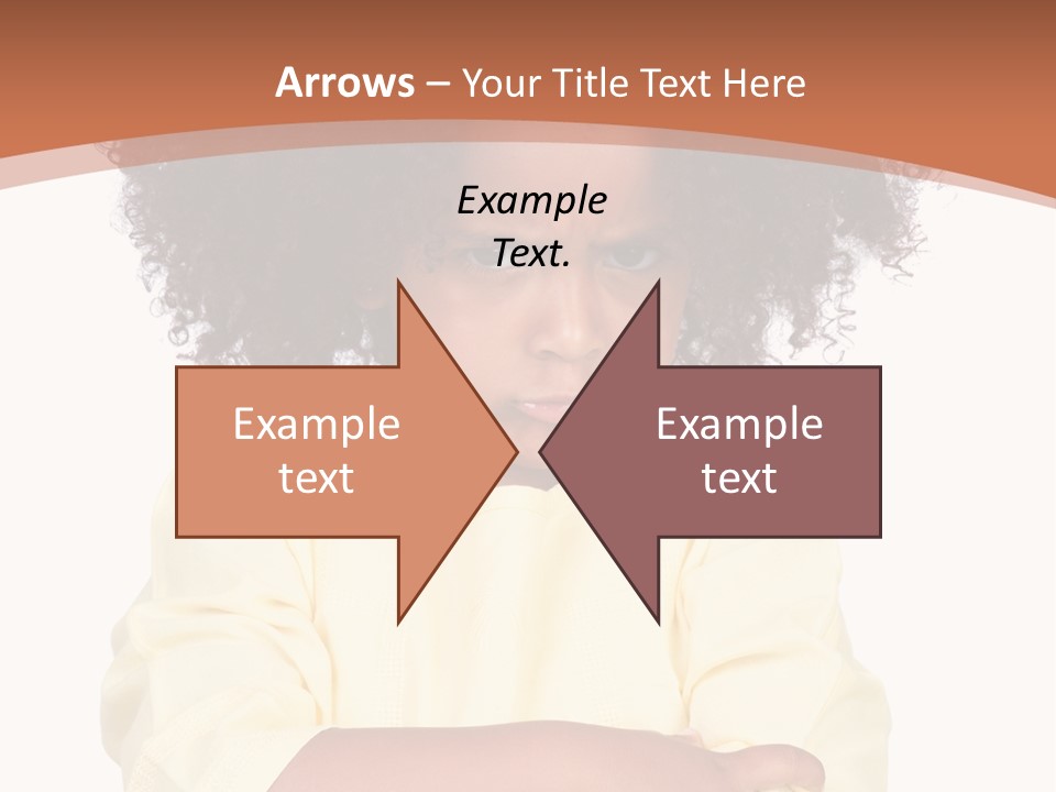 Hairstyle Expression Girl PowerPoint Template