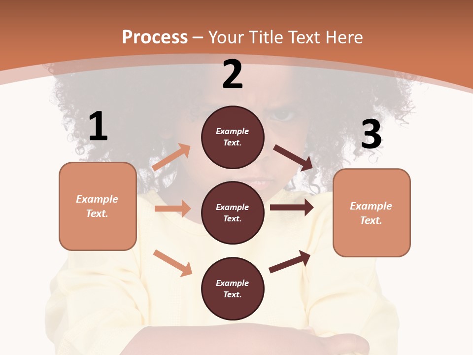 Hairstyle Expression Girl PowerPoint Template