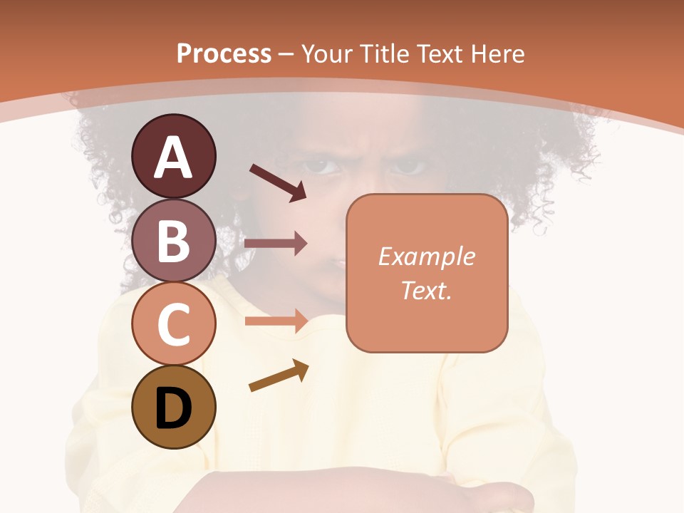 Hairstyle Expression Girl PowerPoint Template