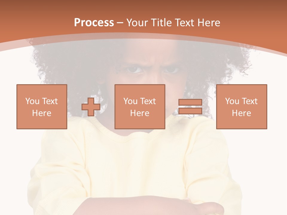 Hairstyle Expression Girl PowerPoint Template