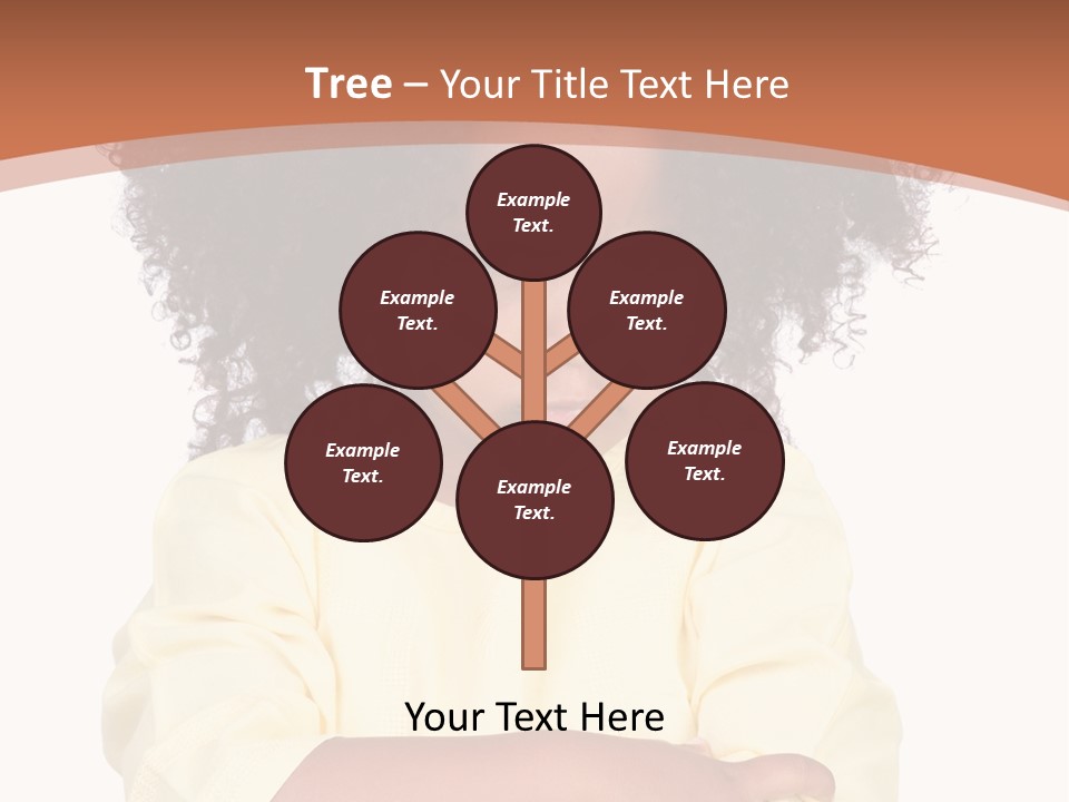 Hairstyle Expression Girl PowerPoint Template